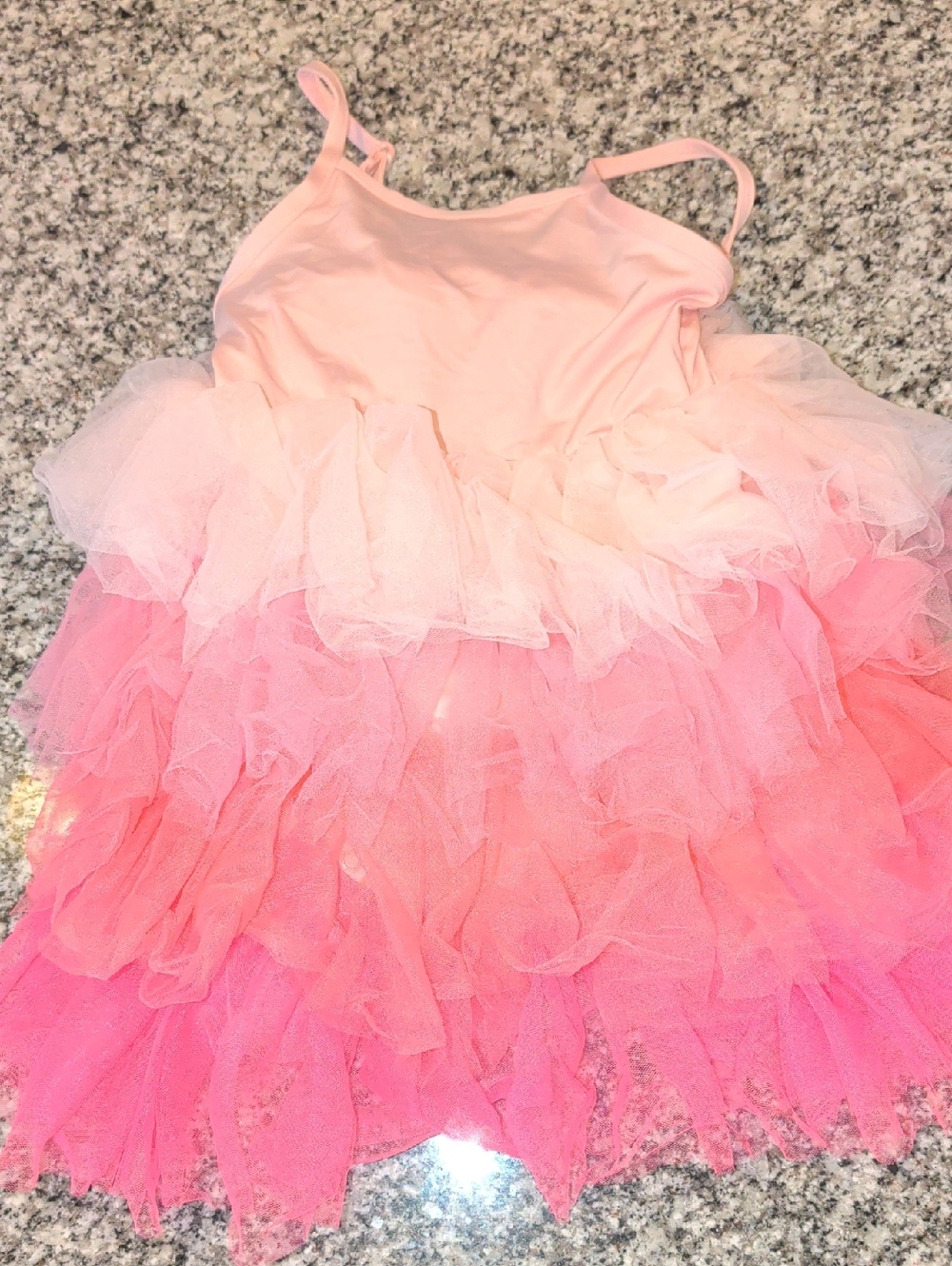Pink Ombre Tulle Girls' Costume Dress - Sleeveless